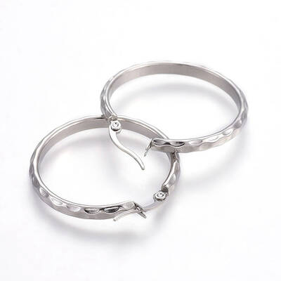 Tarnish Resistant 304 Stainless Steel Hoop Earrings