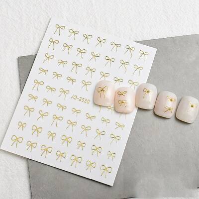 Bowknot Self Adhesive Nail Art Stickers