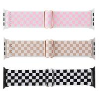 Stretchy Watch Band (Band Only), 3 Counts Water-resistant Solo Loop Elastic Sport Band, Replacement Watch Band for iWatch Ser...