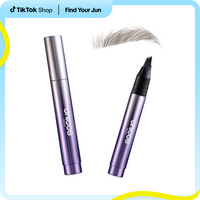 Unicos Eyebrow Angled Brush, Utra-Fine Fibers, Self-Feeding Smooth Application, Long-Lasting Formula for Daily Makeup #cozyvi...