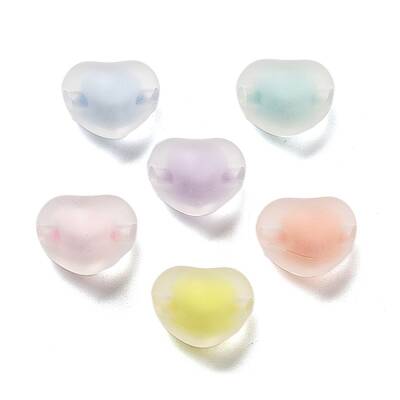 Frosted Transparent Acrylic Beads