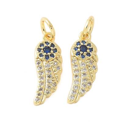 Brass Micro Pave Cubic Zirconia Pendants