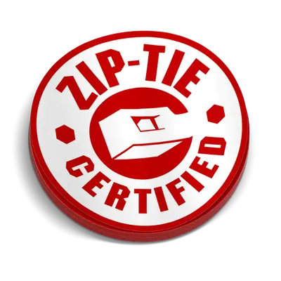 Zip Tie Hard Hat Decal