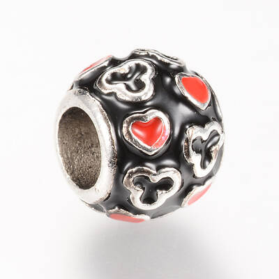 Alloy Enamel European Beads