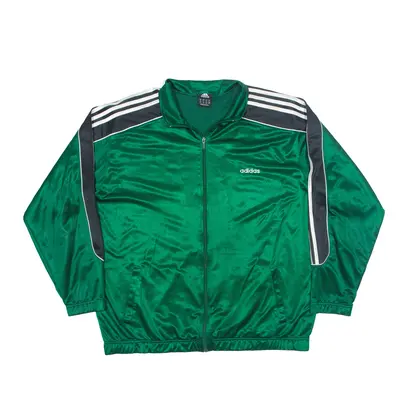 ADIDAS Mesh Lined Track Jacket Green Mens XL