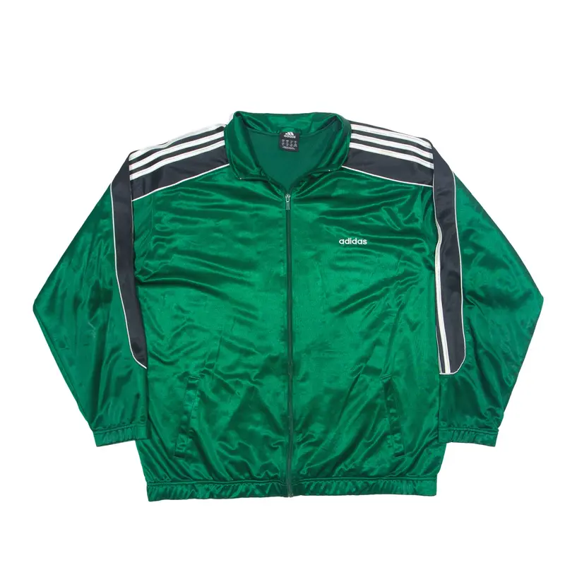 ADIDAS Mesh Lined Track Jacket Green Mens XL