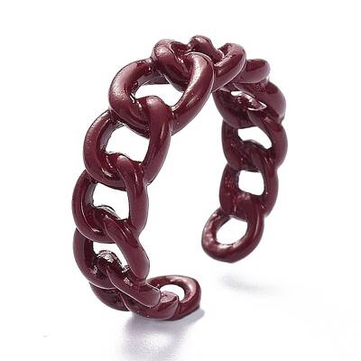 Spray Painted Alloy Cuff Ring