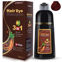 MEIDU Wine Red Hair Dye Shampoo 3 in 1 - Herbal Ingredients Natural Shampoo, Natural Haircoloring,Plant Haircare, black haird...