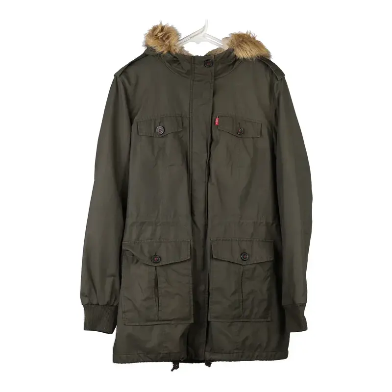 Levis Parka - Large Khaki Polyester Blend