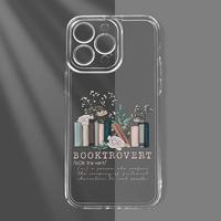 Floral & Book Pattern Phone Case, Anti-drop Cellphone Protective Case, Total Protective Mobile Phone Shockproof Translucent C...