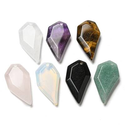 Natural & Synthetic Mixed Gemstone Pendants