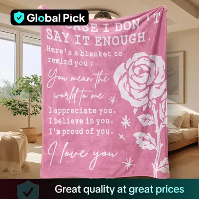 Rose Pattern Blanket, 1 Count Soft and Comfortable Air-conditioned Room Throw, Warm Nap Blanket for Home, Office, Outdoor Cam...