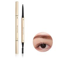 Small Gold Bar Eyebrow Pencil, Dual-ended Triangular Machete very Fine Small Gold Chopsticks Eyebrow Pencil, Three-dimensiona...