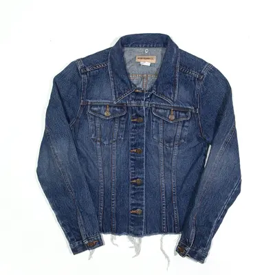 BLEU JEANS CO. Jacket Blue Denim Womens S