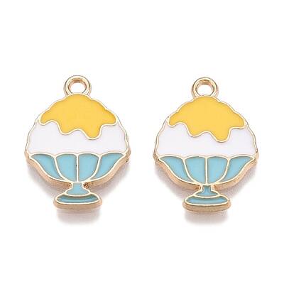 Rack Plating Alloy Enamel Pendants