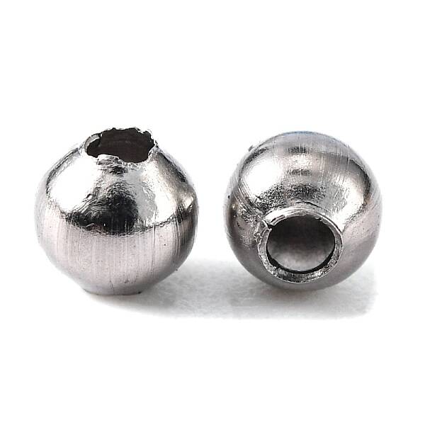 Tarnish Resistant 304 Stainless Steel Round Beads