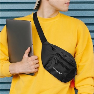 100 Custom Water-Resistant 600D Travel Hip Pack - Secure Clip