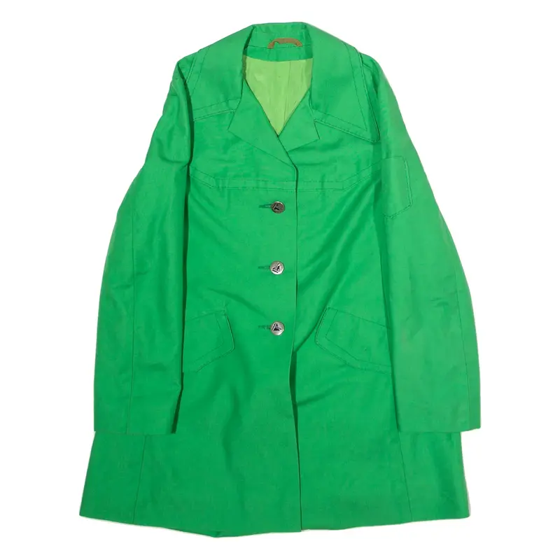 Womens Trench Jacket Green 90s XS