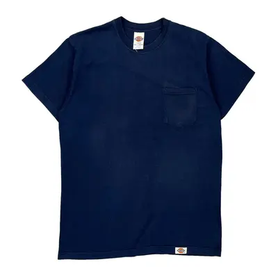 Dickies T-Shirt - Large Navy Cotton