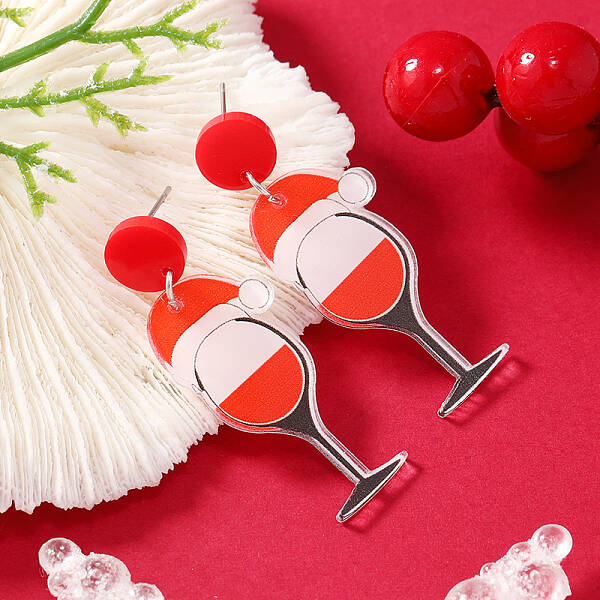 Christmas Acrylic Stud Earrings