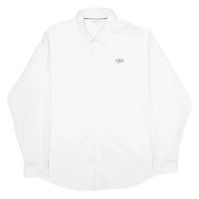 NAUTICA Korber Mens Formal Shirt White Long Sleeve XL
