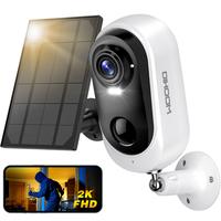 Solar Battery Powered Security Camera, 2.4Ghz WIFI Indoor/Outdoor Wireless with 2K Full HD Color Night Vision and Siren Alarm...