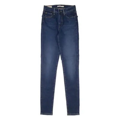 LEVI'S 721 High Rise Premium Womens Jeans Blue Slim Skinny Stone Wash W26 L32