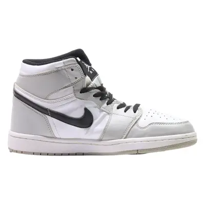 AIR JORDAN High Top Trainers White Leather Mens UK 7