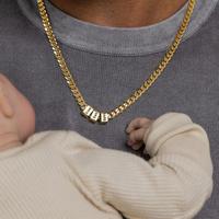 AS103 Personalized Gold Necklace for Dad,Custom Name Necklace for Dad Gift for Father's Day Valentine's Day