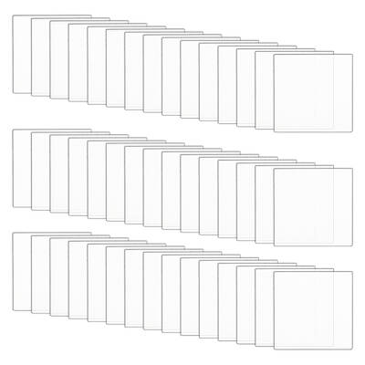 50Pcs Transparent Acrylic Action Figure Display Bases
