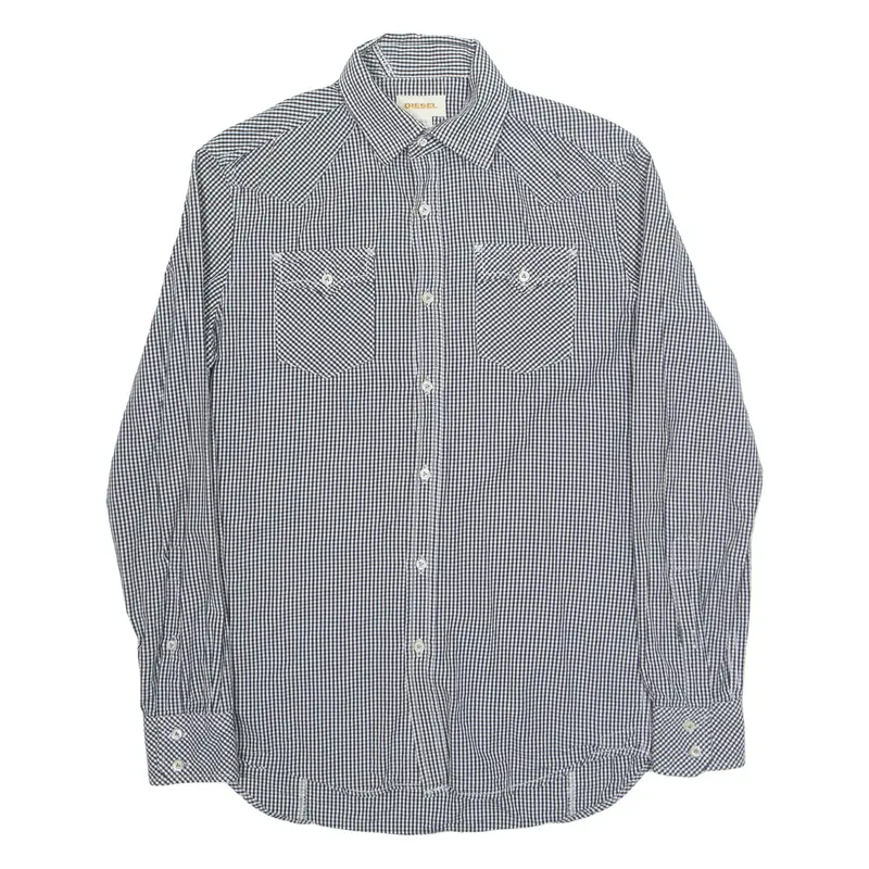 DIESEL Mens Shirt Black Gingham Long Sleeve S