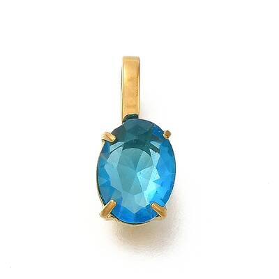 Ion Plating(IP) 304 Stainless Steel Rhinestone Pendants