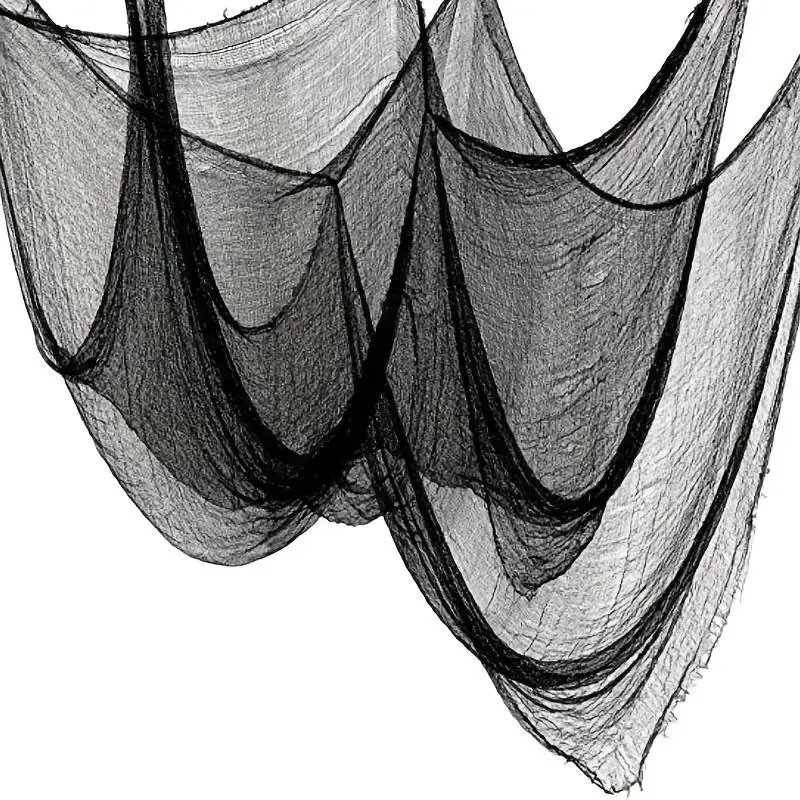 Cloth, Black Thickened Rovings Net, DIY Halloween Cloth For Haunted House Garden Party Decoration