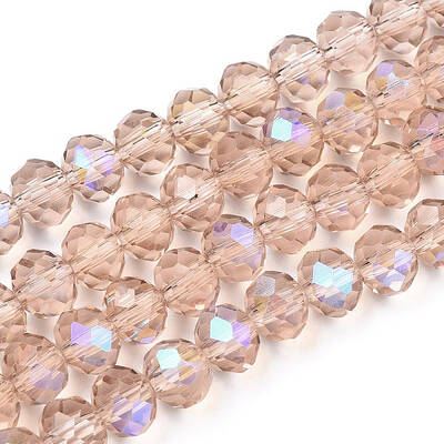 Electroplate Glass Beads Strands