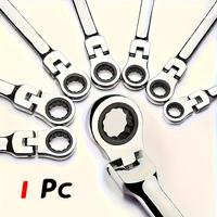 10mm Double-ended Wrench, Multifunctional Reversible Ratchet Wrench, Hand Tool for Car, Bicycle and Sailboat Maintenance and ...