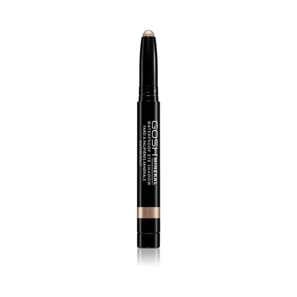 Gosh Mineral Waterproof Pencil Long-Lasting Eyeshadow Water Resistant Color 002 Golden Brown 2.5 G