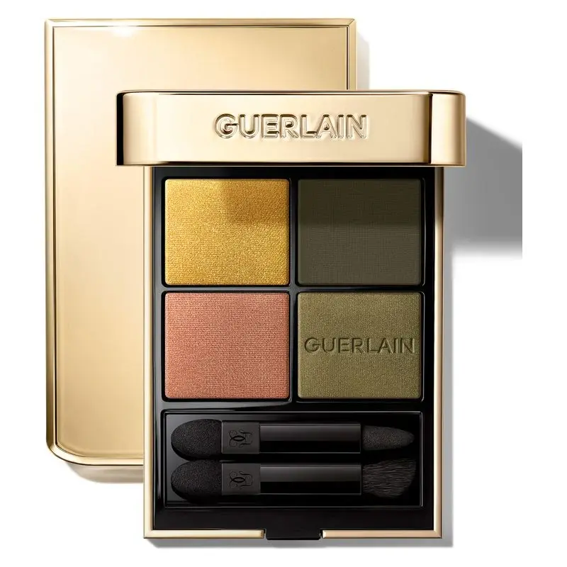 Guerlain Ombres G Eyeshadows 4 Colors - Multiple Effects, Intense Color & Long Lasting 870 - Emerald Feather