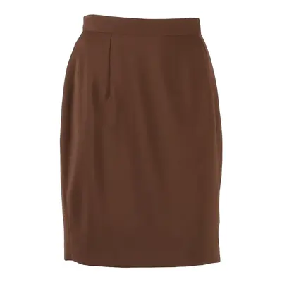 FAUST Womens Pencil Skirt Brown Knee Length S
