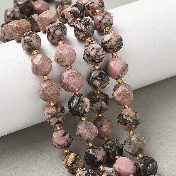 Natural Rhodonite Beads Strands