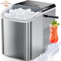 Gadgets Specialty Kitchen Utensils Countertop Ice Maker for Drinking, Portable Self-Cleaning Ice Machine with Ice Scoop, Bask...