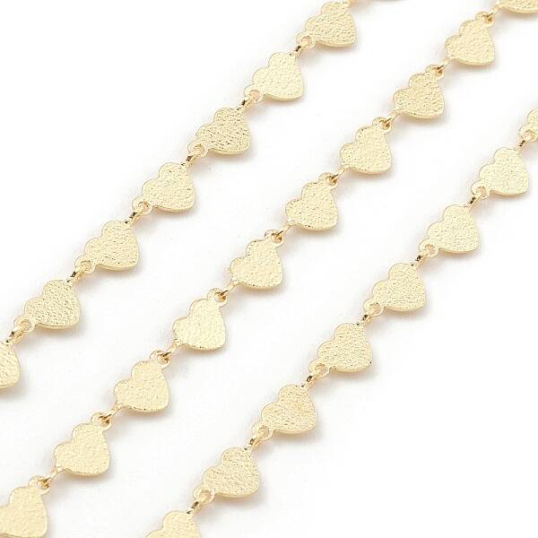 Brass Heart Link Chains