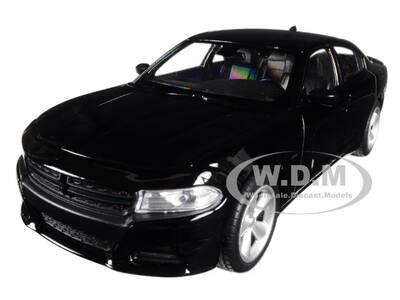 2016 Dodge Charger R/T Black NEX Models 1/24-1/27 Diecast Model Car by Welly