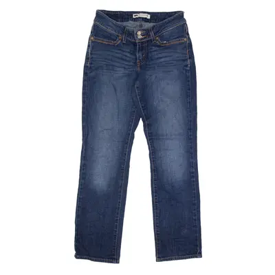 LEVI'S 529 curvy Jeans Blue Denim Regular Straight Stone Wash Womens W27 L30