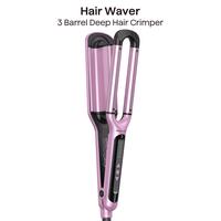 Wavytalk Beachy Waver Hair Crimpers with 3 Barrel, Fast Heat Curling Iron, Easy-to-Use Hair Crimper for Effortless Waves, Pin...