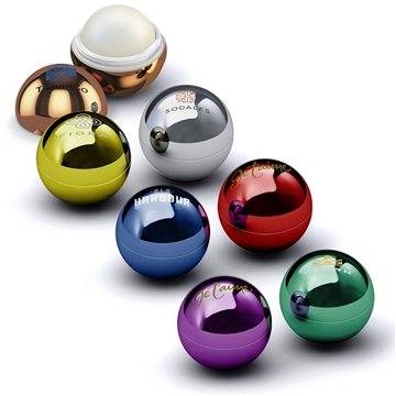100 Custom Metallic Lip Moisturizer Ball - Natural Beeswax