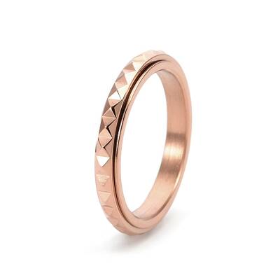 Rotatable Version Korean StyleRotatable Stainless Steel Finger Ring for Men's