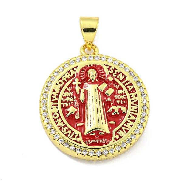 Rack Plating Brass Micro Pave Cubic Zirconia Pendants