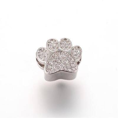 Alloy Rhinestone European Beads