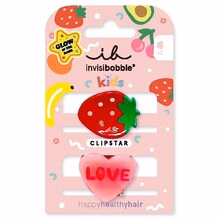 Clipstar Glow Strawberry Fruits - Hair Clip 2pcs