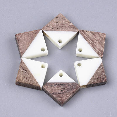 Resin & Walnut Wood Pendants
